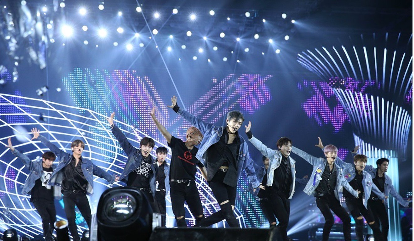 WannaOne performed at the 2017 Mama HK on December 1, 2017. Photo: Handout