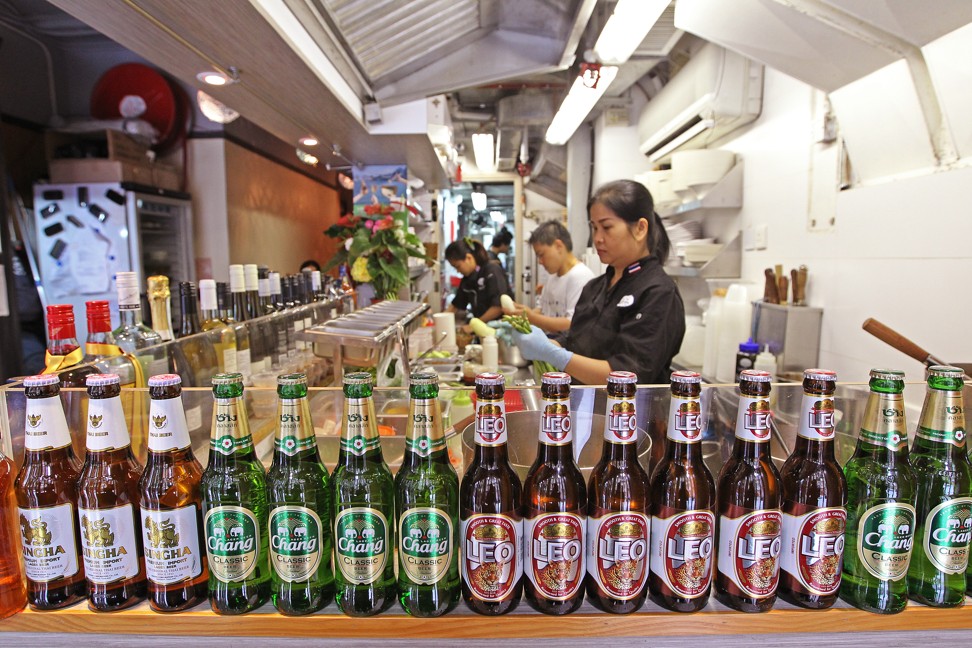 The restaurant offers a decent selection of Thai beer. Photo: Roy Issa