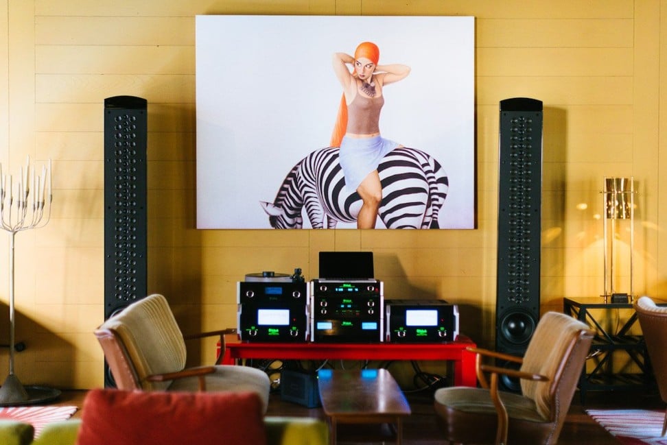 Communal space with hi-fi system at Rooms Hotel