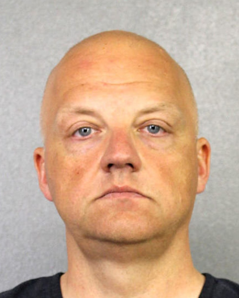 Volkswagen executive Oliver Schmidt, charged with conspiracy to defraud the United States over the company's diesel emissions scandal is shown in this booking photo in Fort Lauderdale, Florida. Photo: Broward County Sheriff's Office handout via Reuters