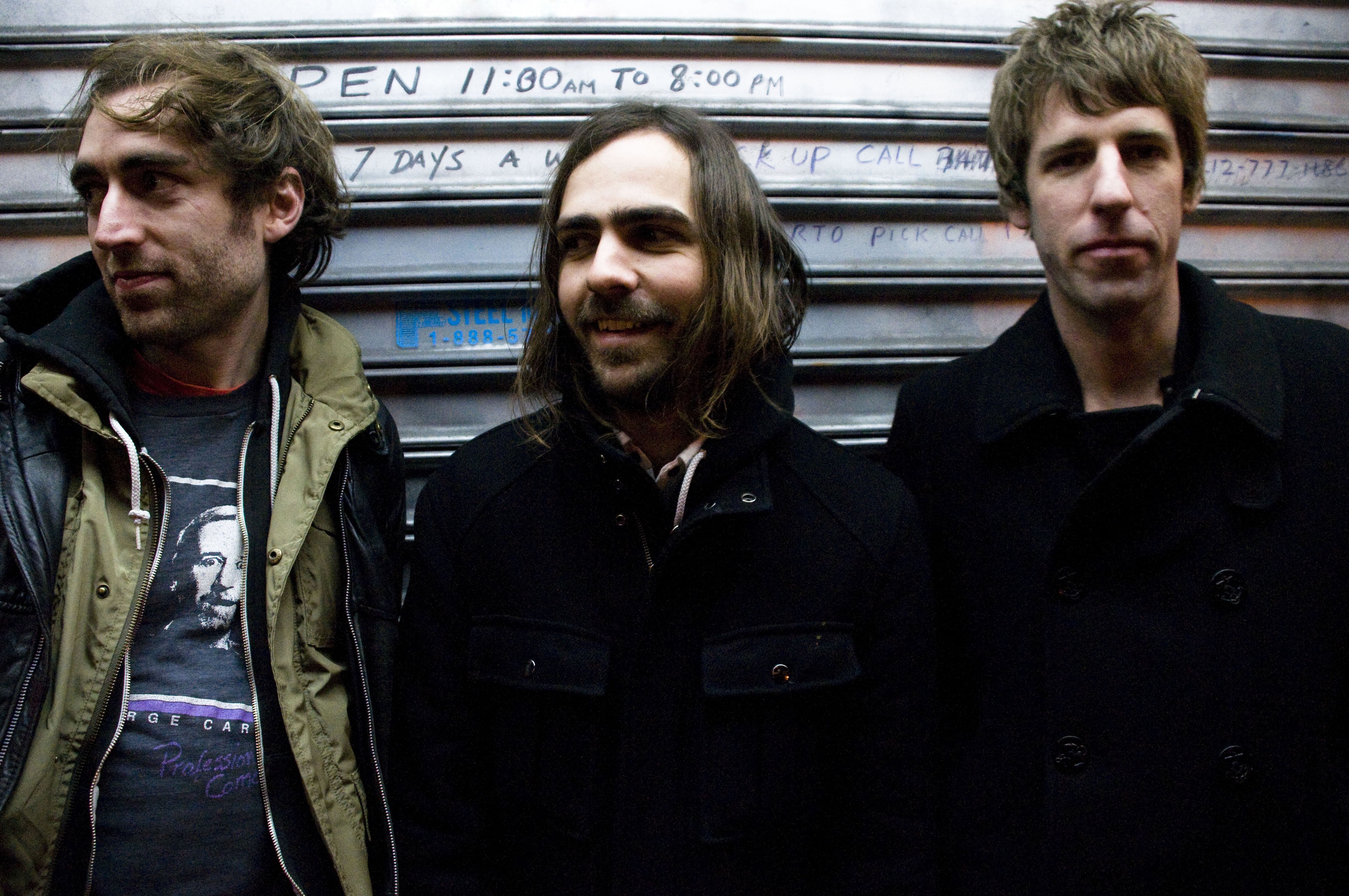 A Place to Bury Strangers are (from left) Lia Simone Braswell, Oliver Ackermann and Dion Lunadon.