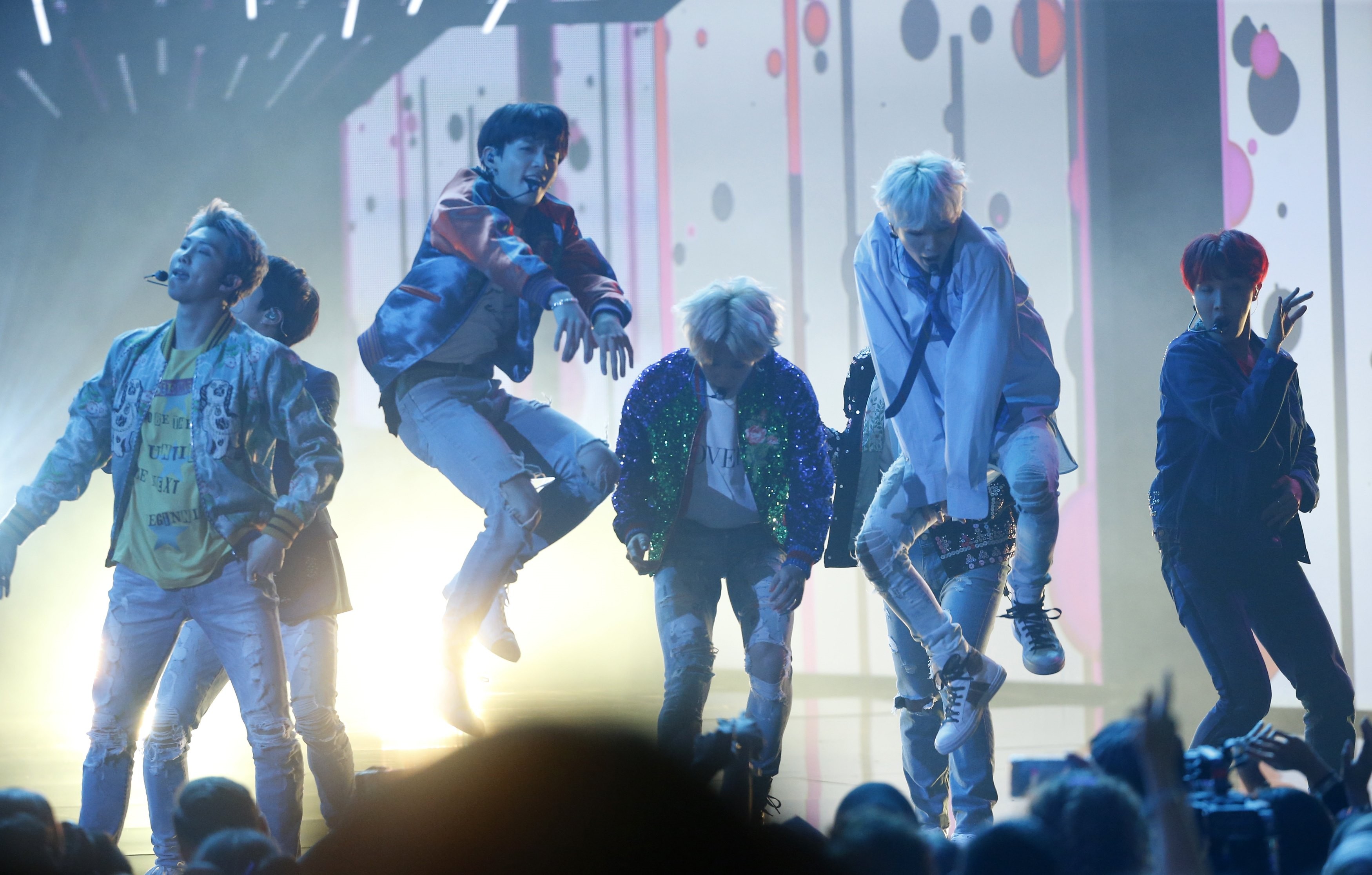 BTS performing at the 2017 American Music Awards. Photo: Reuters