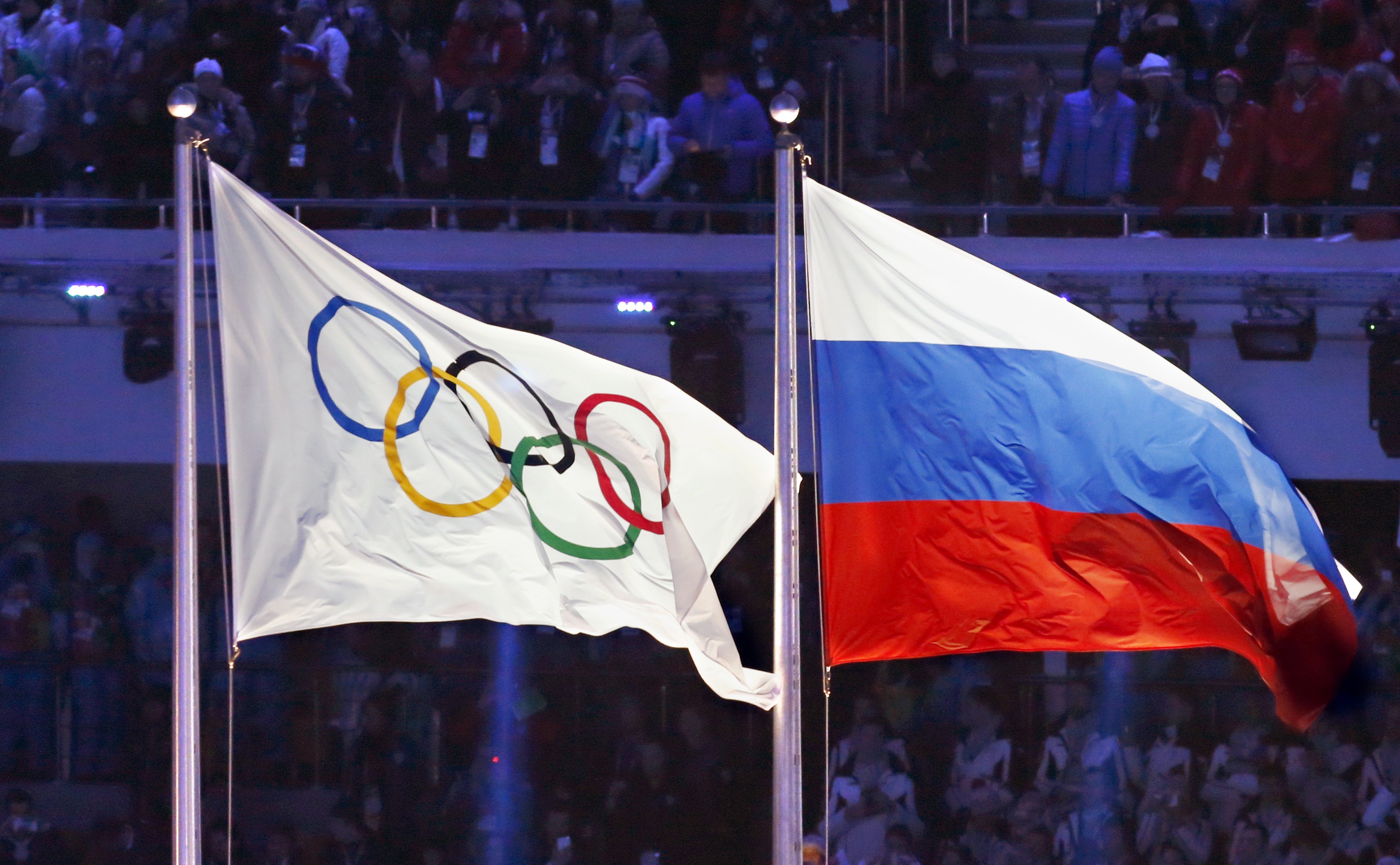Флаг России на Олимпийских играх
