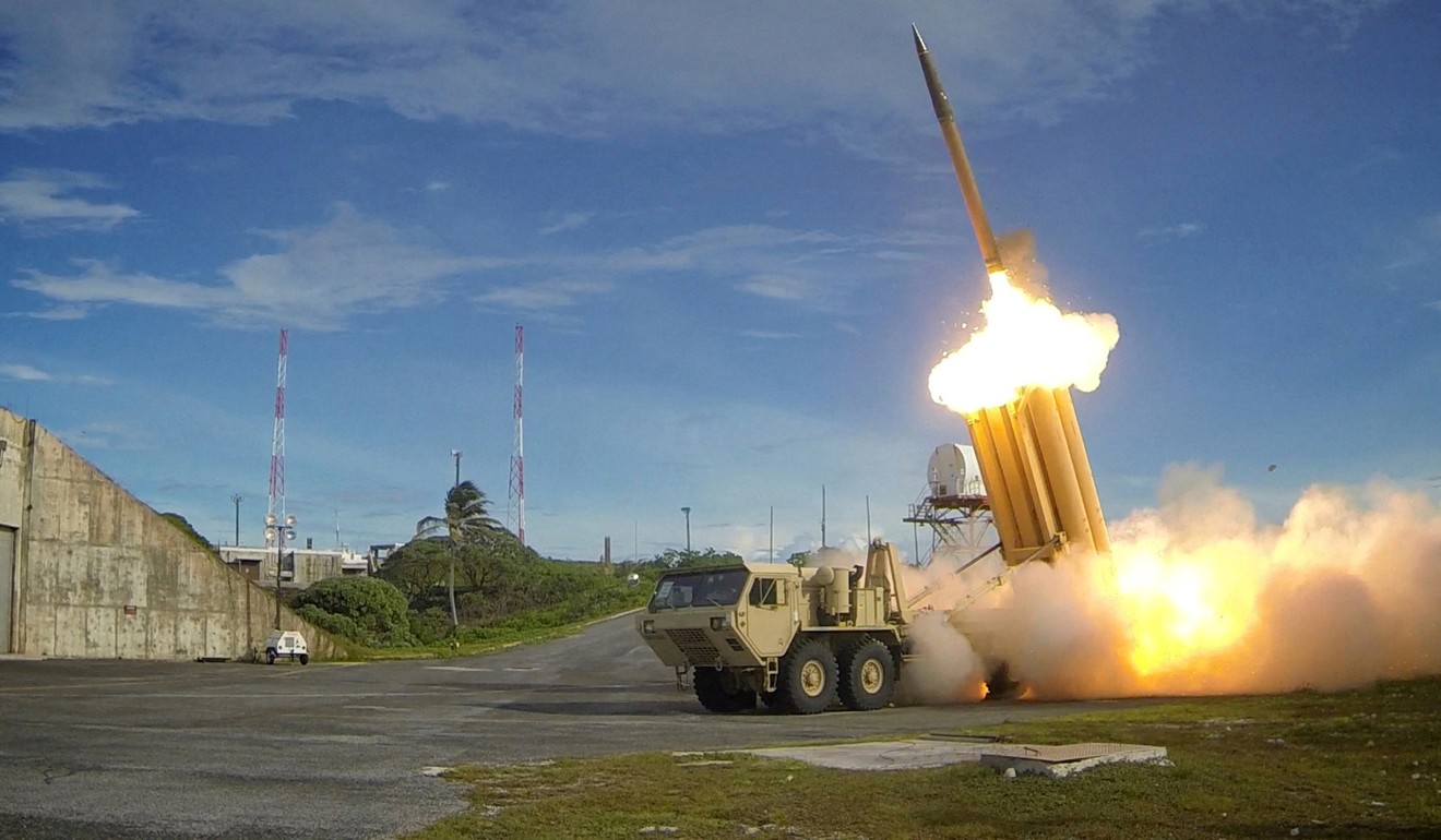 A THAAD interceptor is launched during a successful test. Photo: Reuters