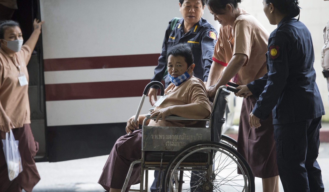 Asama Seanlee, 66, wife of controversial guerilla fighter and jailed drug trafficker Laota Seanlee. Photo: AFP