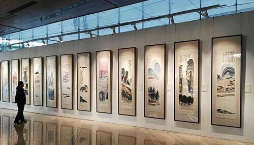 Qi Baishi painted the Twelve Landscape Screens in 1925 and gave them to his friend and well-known Beijing doctor Chen Zilin. Photo: CNA
