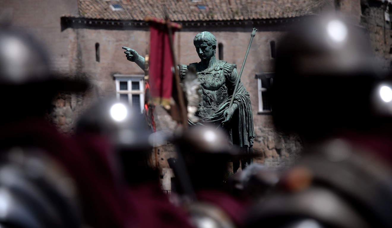 Rome's statue of emperor Augustus, who exiled Ovid to Romania in 8AD. Photo: Agence France-Presse