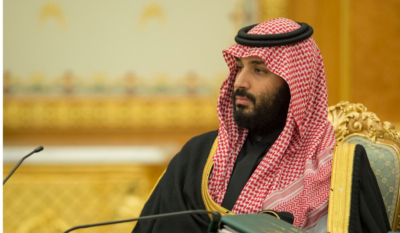 Saudi Arabia's Crown Prince Mohammed bin Salman attends a cabinet meeting in Riyadh on Tuesday as Saudi Arabia's King Salman bin Abdulaziz Al Saud approves the 2018 budget. Photo: Reuters