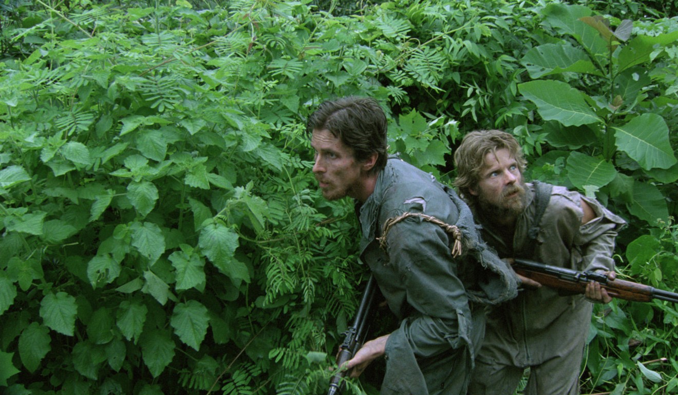 A still from Herzog’s 2006 film Rescue Dawn, which tells the real-life story of US fighter pilot Dieter Dengler (Christian Bale), a German-American shot down and captured in Laos during the Vietnam war. Photo: Alamy