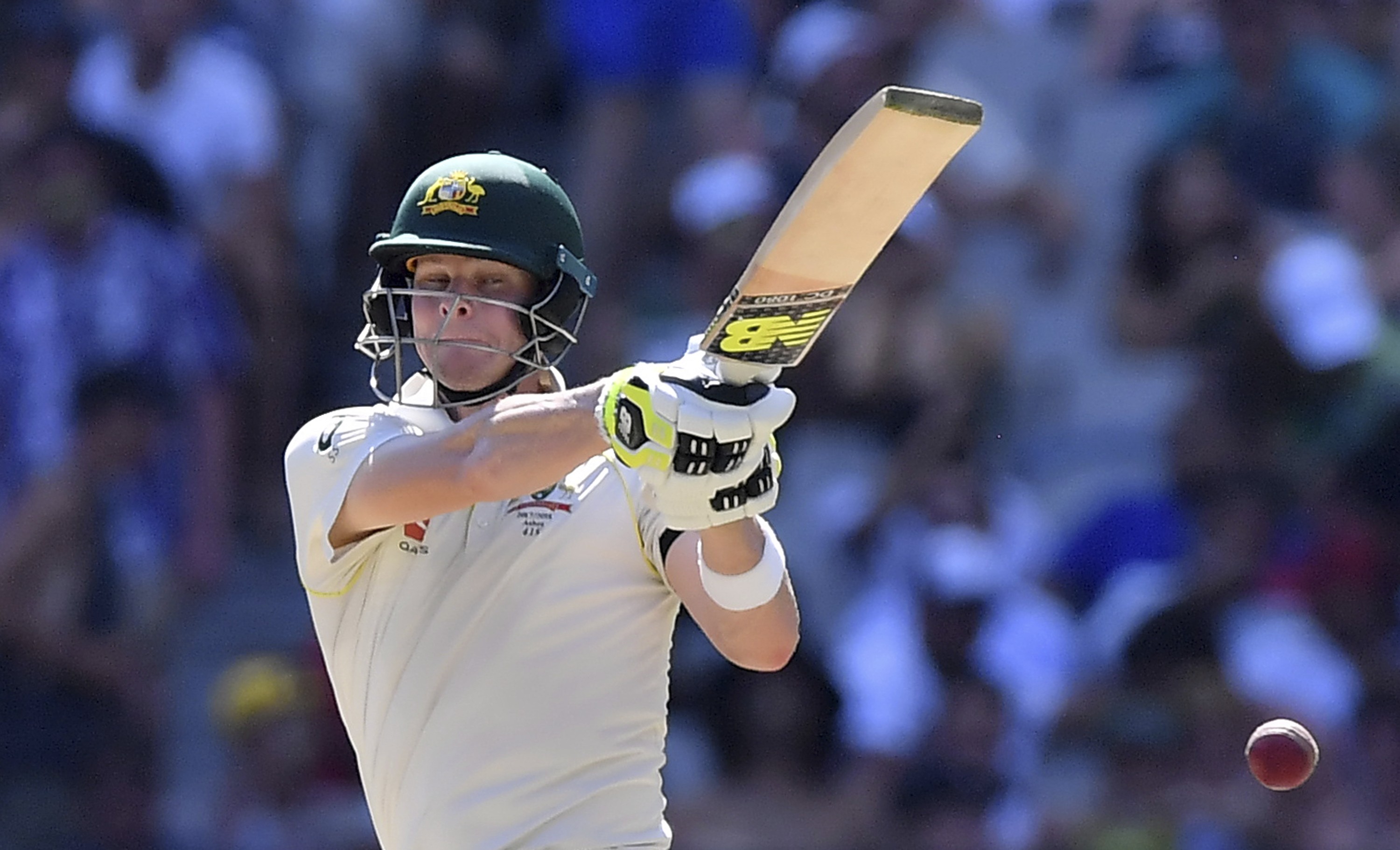 Steve Smith is unbeaten on 65 after day one of the fourth test. Photo: AP