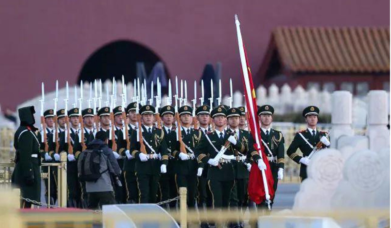 China’s paramilitary police had carried out the flag-raising ceremony since 1982. Photo: Handout