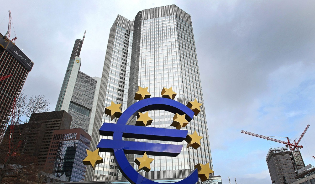 In the euro zone, core inflation dropped to 0.9 per cent, down from 1.2 per cent in August and less than half the target of the European Central Bank. As a result, markets have been taking the view that inflation poses little risk. Photo: AFP