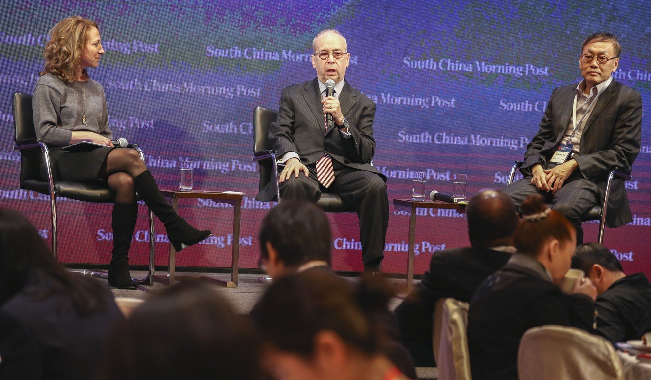 Daniel Russel (centre) says US President Donald Trump might soon take executive action against China in the form of punitive tariffs. Photo: Nora Tam