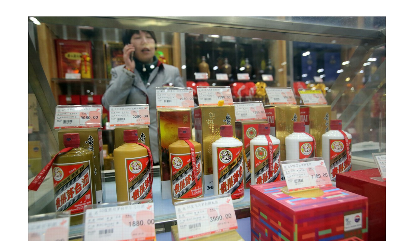 A gauge of consumer-staples companies has climbed 11 per cent so far this year mainly because of price increases by Chinese liquor giant Kweichow Moutai. Photo: Handout