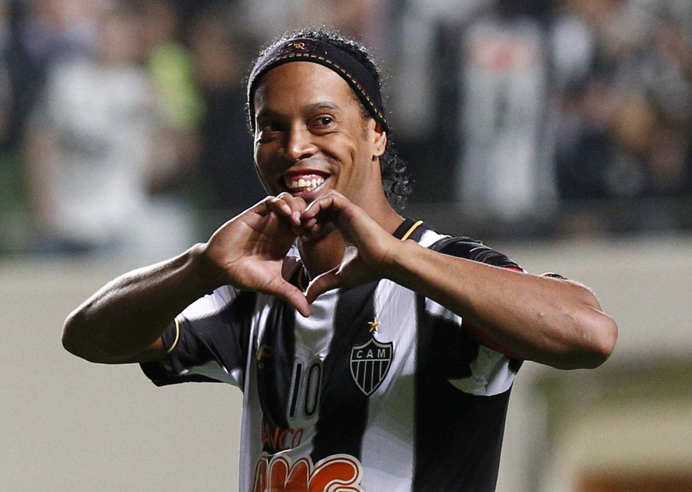 Ronaldinho helped Atletico Mineiro win its first Copa Libertadores title. Photo: AP