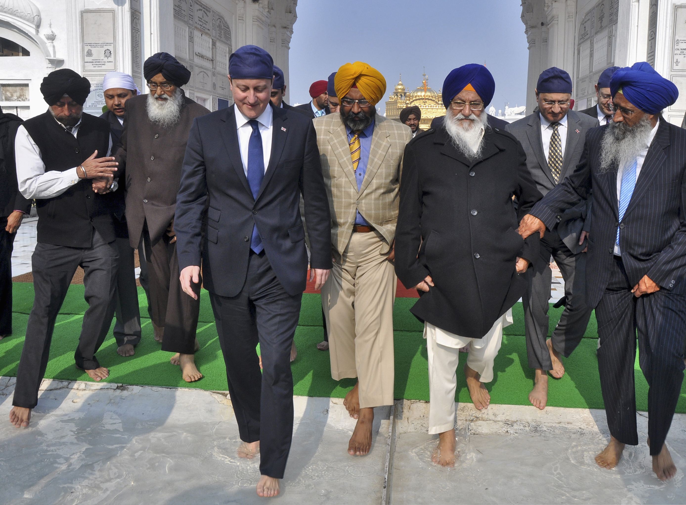 Former UK prime minister David Cameron in 2013 became the first British leader to voice regret about the Amritsar massacre of 1919. Photo: AFP