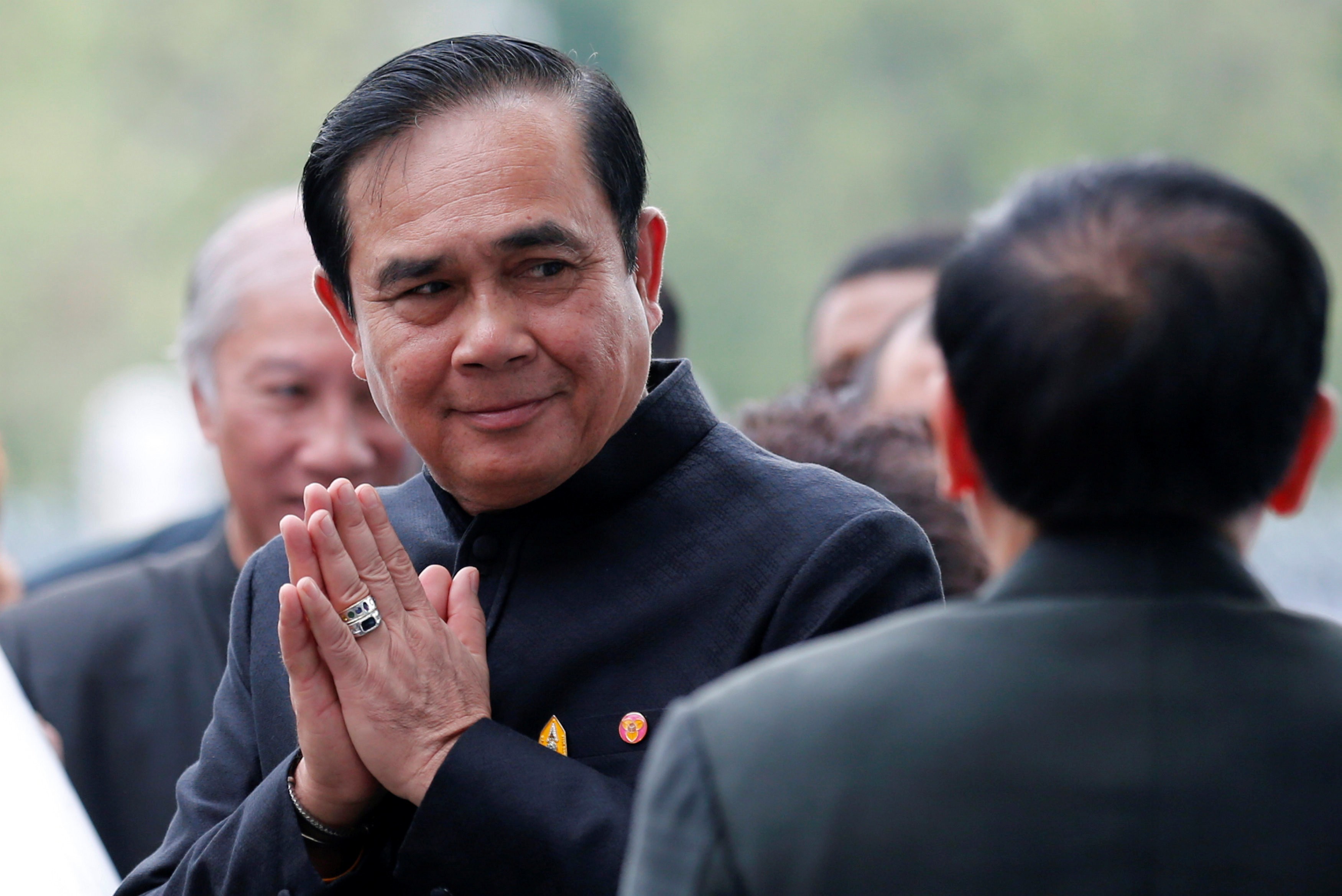 Thailand's Prime Minister Prayuth Chan-ocha arrives for a weekly cabinet meeting in Bangkok in April 2017. Photo: Reuters