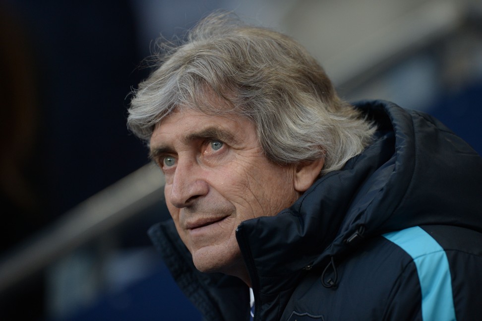 Chilean manager Manuel Pellegrini waits for kick-off of the Uefa Champions League semi-final between Manchester City and Real Madrid in 2016. Photo: AFP
