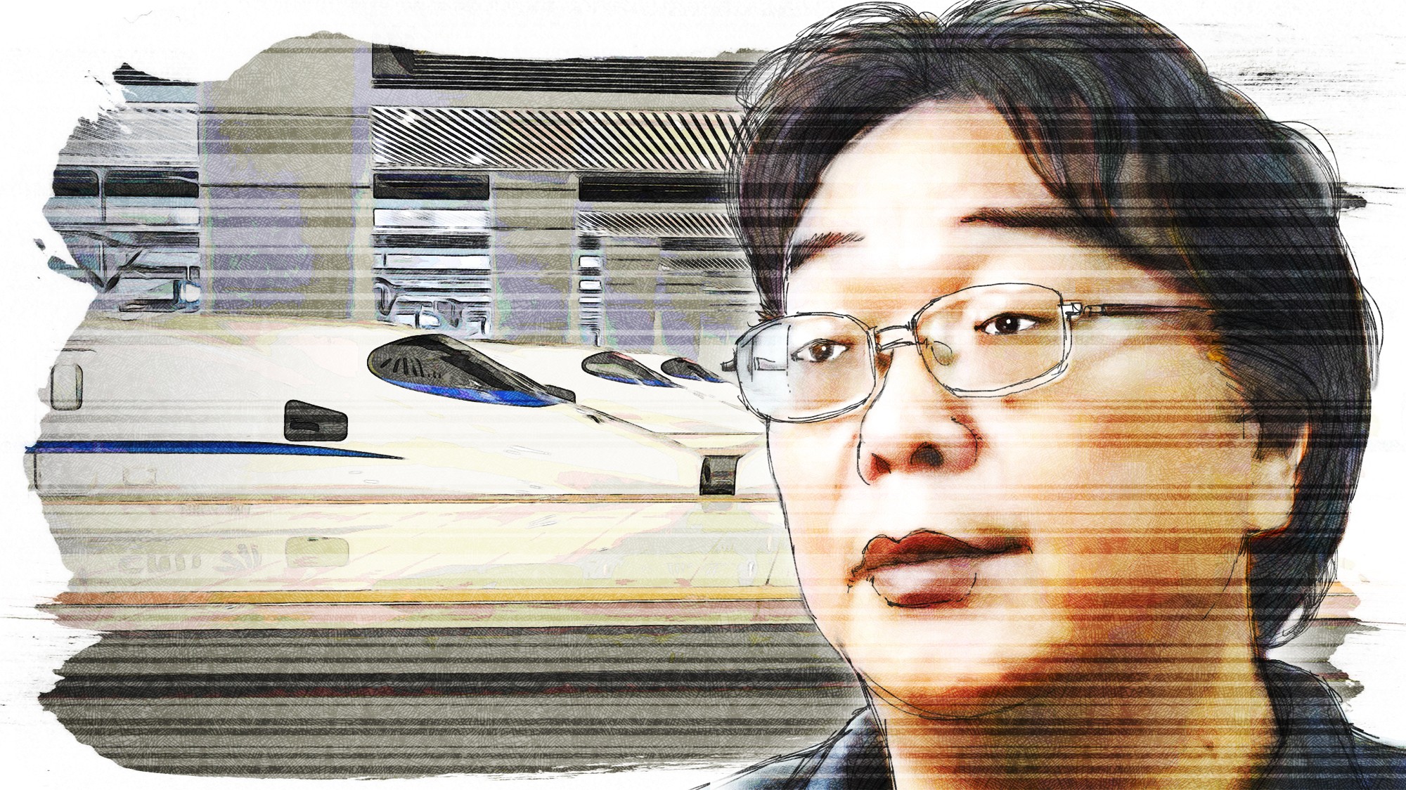 Gui Minhai was arrested on Saturday at a train station near Beijing under the watch of two Swedish diplomatic staff. Illustration: Lau Ka-kuen