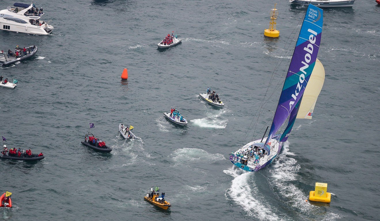The Hong Kong stopover included an in-port race. Photo: Handout