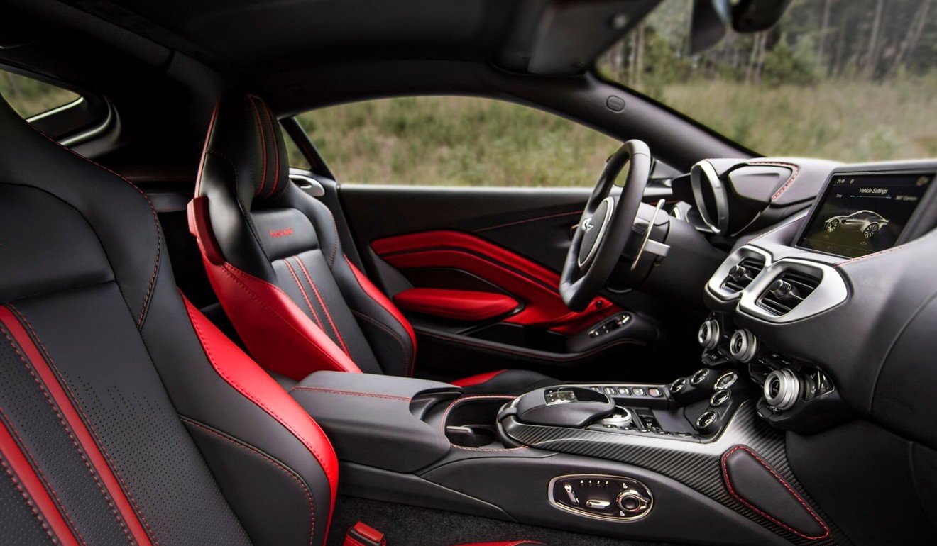 The Vantage features a centrally mounted 8-inch LCD screen to give access to the Aston Martin Audio System, Bluetooth audio and phone streaming, iPod, iPhone and USB playback along with an integrated satellite navigation system.