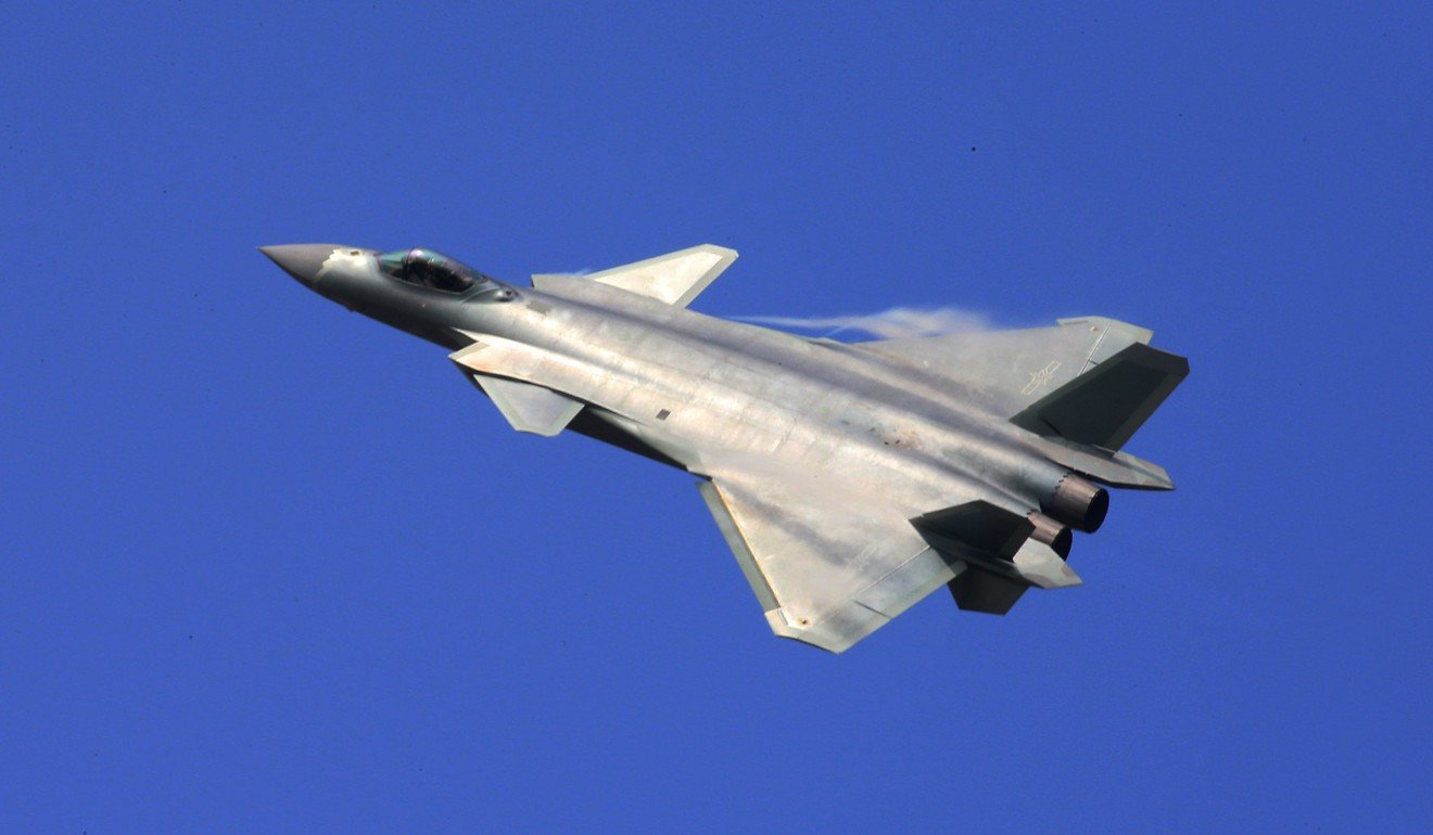The J-20 was designed for stealth and manoeuvrability and is powered by two jet engines. Photo: Xinhua