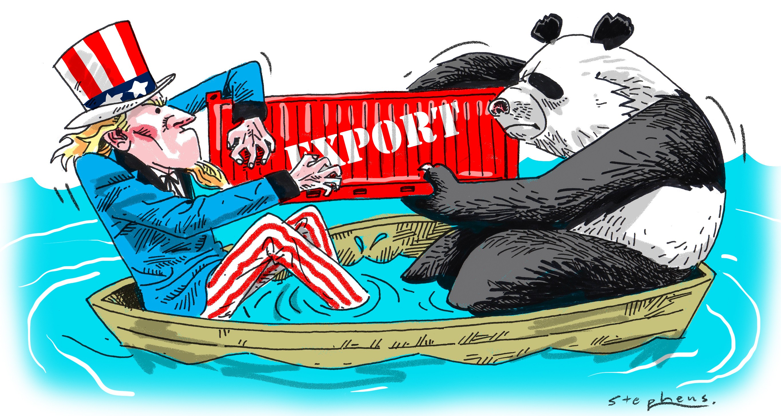 Beijing is in no mood to back down in a trade dispute with the US. Illustration: Craig Stephens