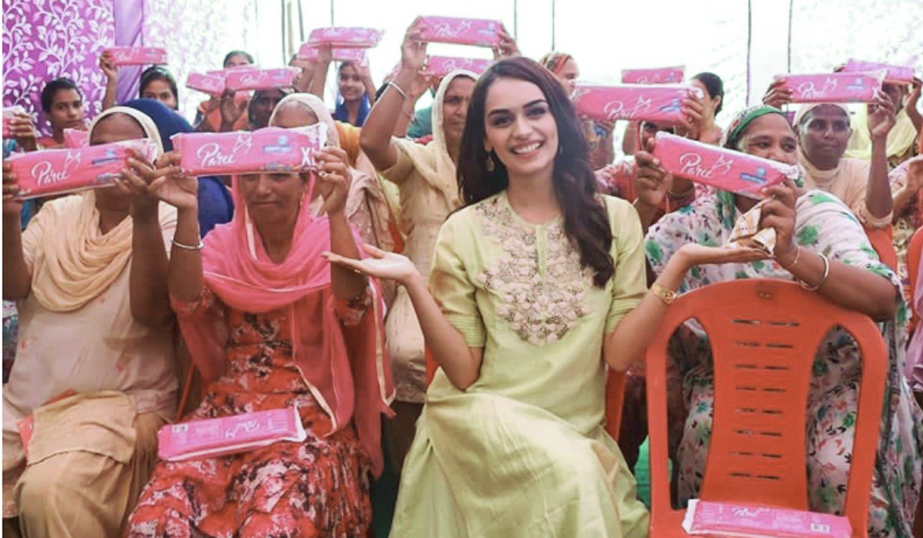 Indian model and beauty queen Manushi Chhillar, who is also the current Miss World, is also helping to break taboos relating to sanitary towels.