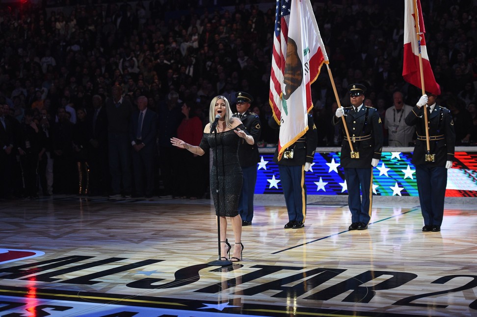 Fergie is being mocked for her rendition of the US national anthem. Photo: AFP