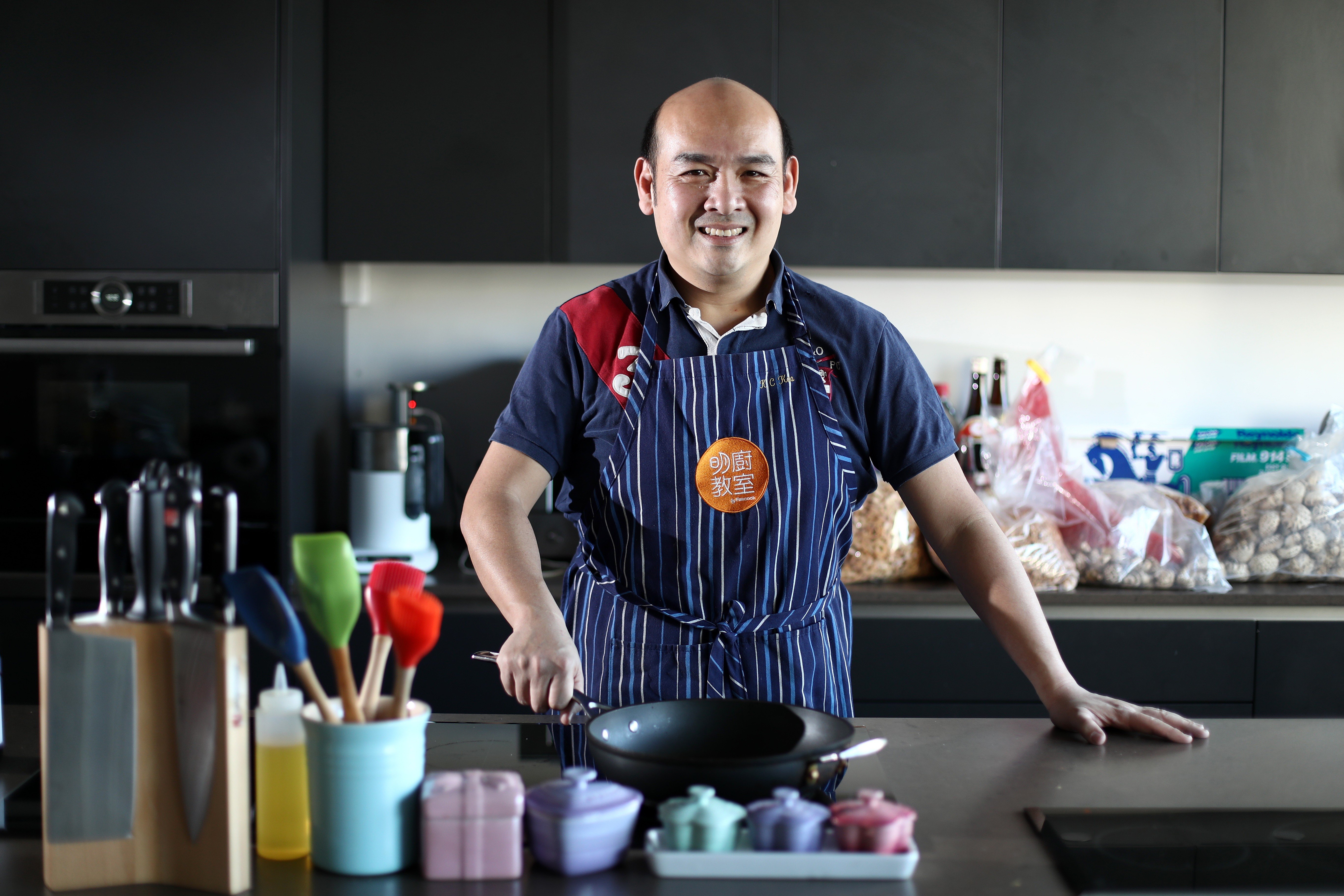 K.C. Koo in the kitchen. Pictures: Nora Tam
