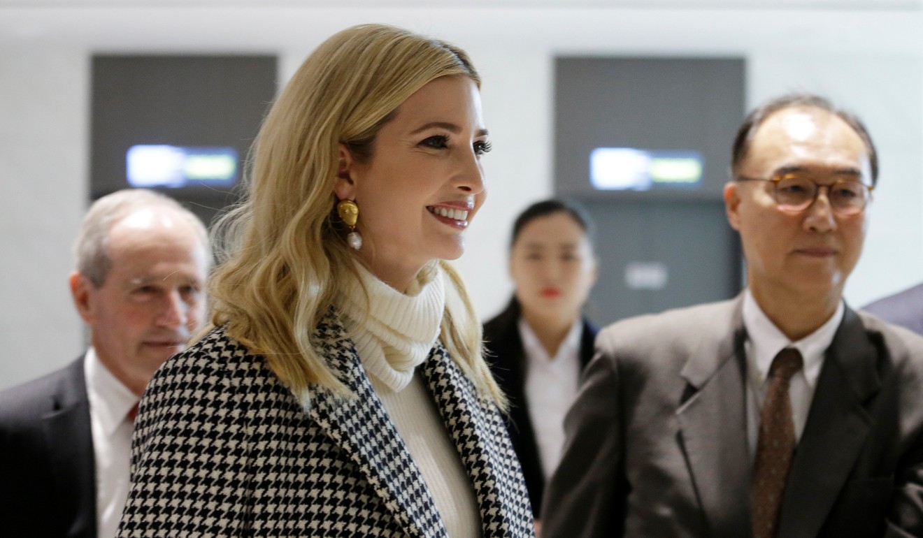 Ivanka Trump arrives at Incheon International Airport in South Korea on February 23, 2018. Photo: Reuters