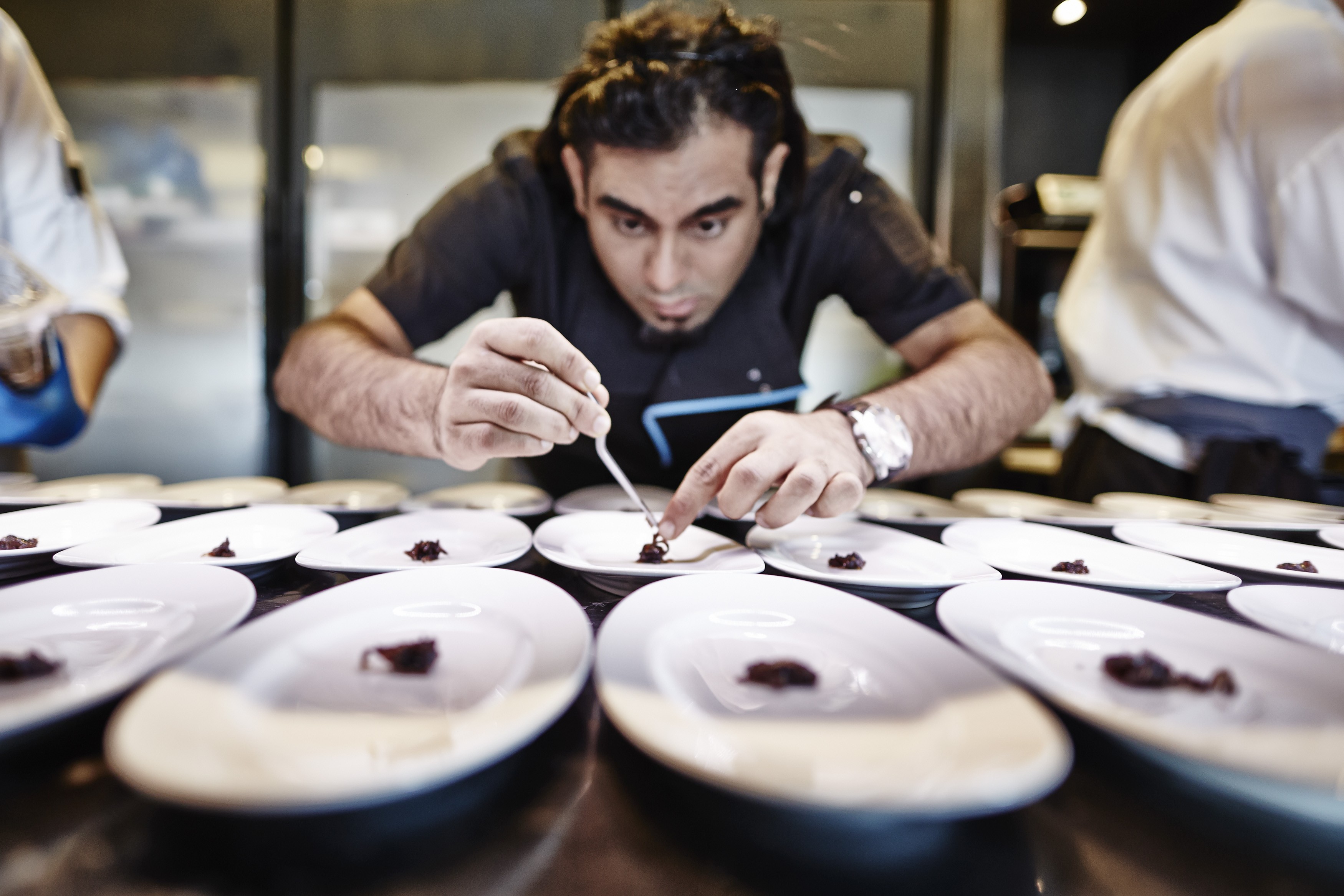 Gaggan Anand preparing lunch at the Conrad Algarve's Thai Delight. Photo: VASCO CELIO