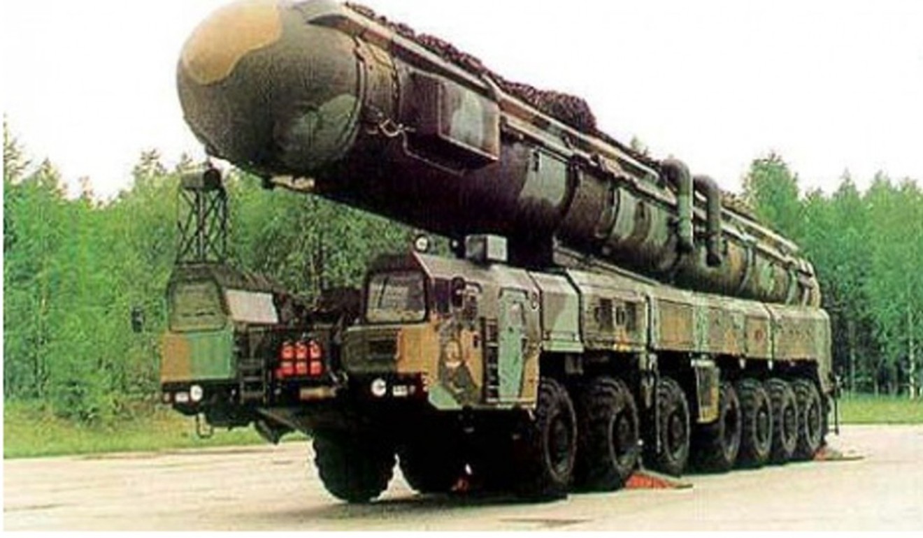 China’s longest-range missile, the Dongfeng-41. Wei Fenghe began his military career in the strategic missile force in 1970 at the age of 16. Photo: Handout