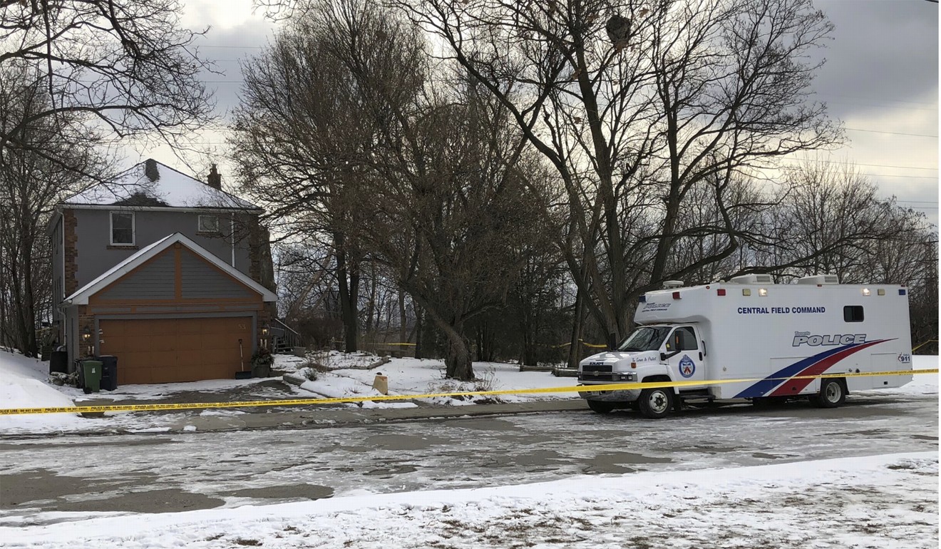 In this February 3, 2018, file photo, crime scene tape surrounds a Toronto property where police say they recovered the remains of at least six people from planters connected to alleged serial killer Bruce McArthur. Photo: AP