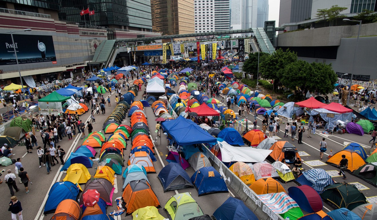 The Occupy protests in 2014. Photo: EPA