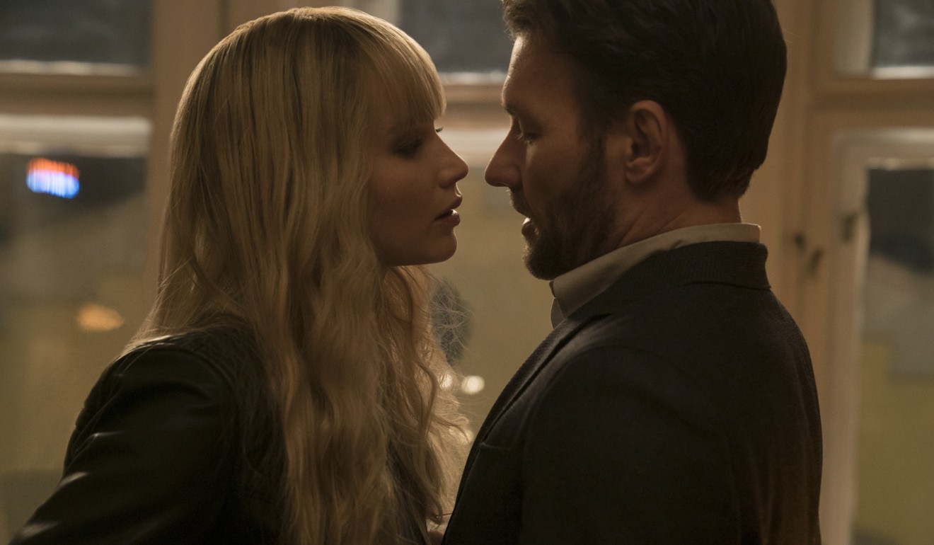 Jennifer Lawrence and Joel Edgerton in a still from Red Sparrow.