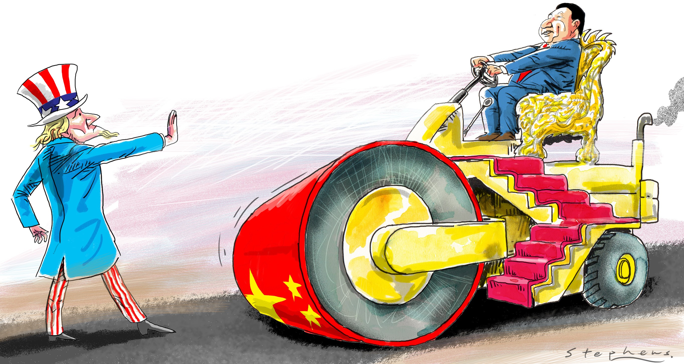 For the US, Xi Jinping’s consolidation of power will make China an even more formidable competitor both within East Asia and globally. Illustration: Craig Stephens