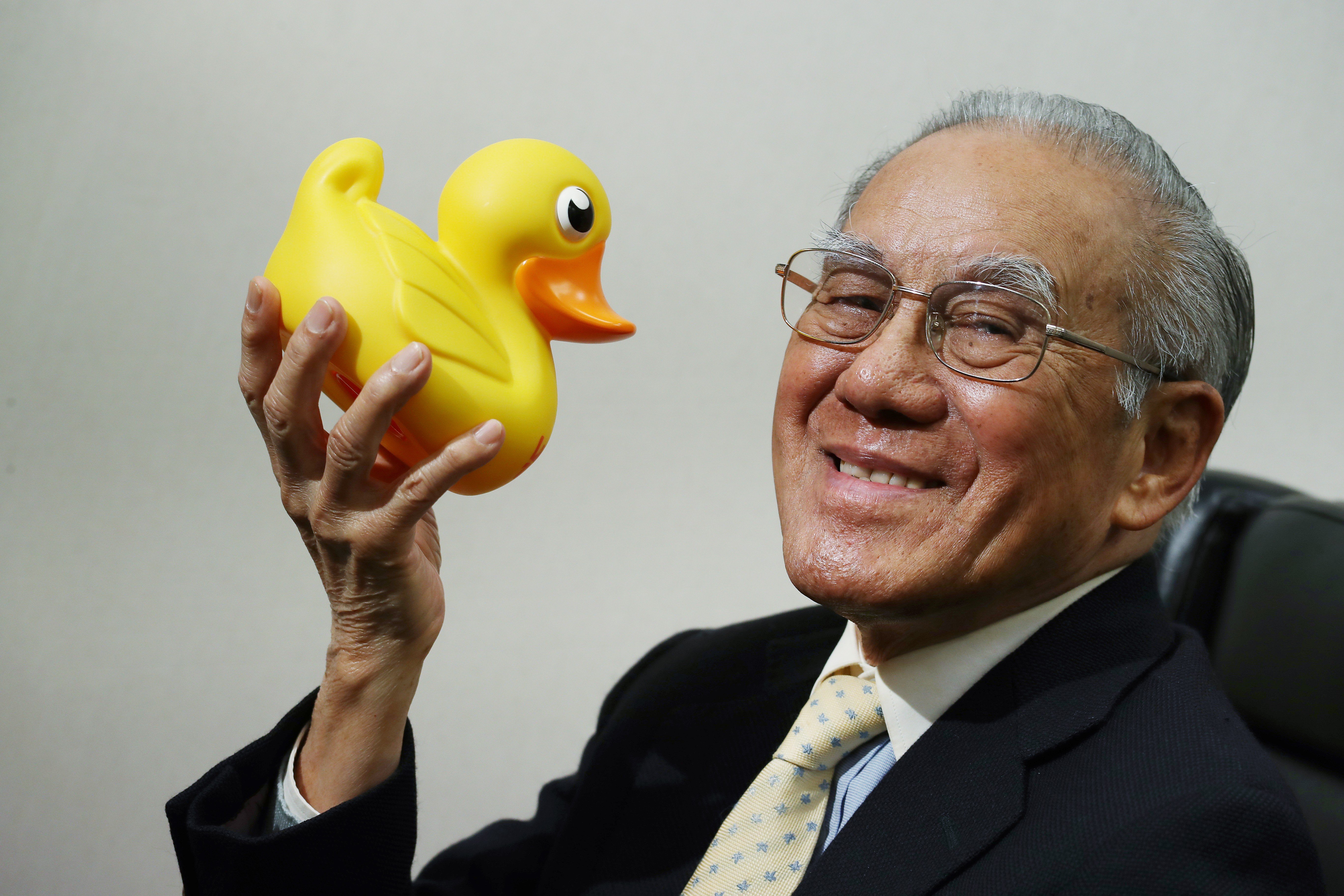 Hong Kong toy industrialist Lam Leung-tim came up with the rubber duck toy in 1948 invention rubber duck toy. Photo: Nora Tam