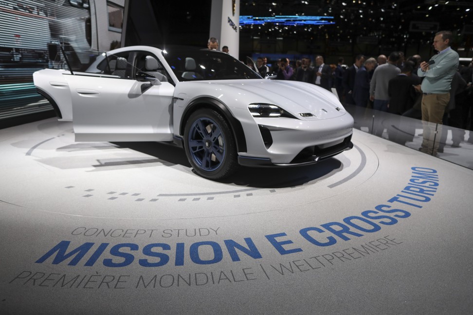 The Porsche AG Mission E hybrid was one of the highlights of the 88th Geneva International Motor Show in Geneva. Photo: Bloomberg