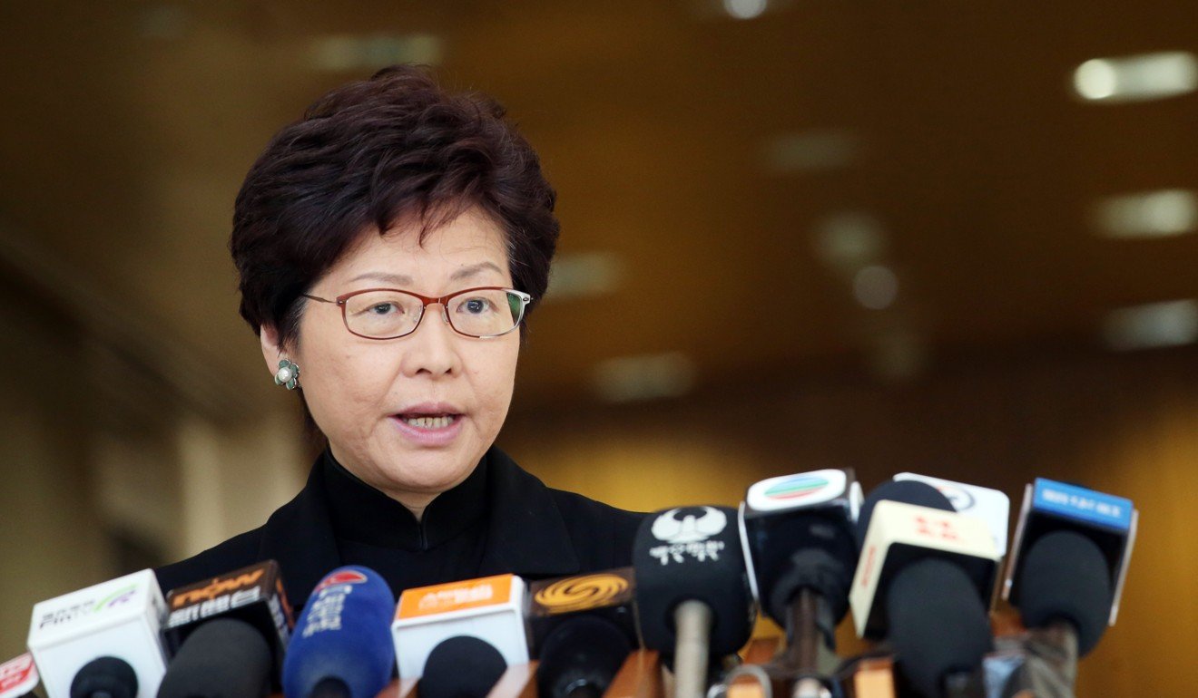 Carrie Lam said the review would include three parts. Photo: David Wong