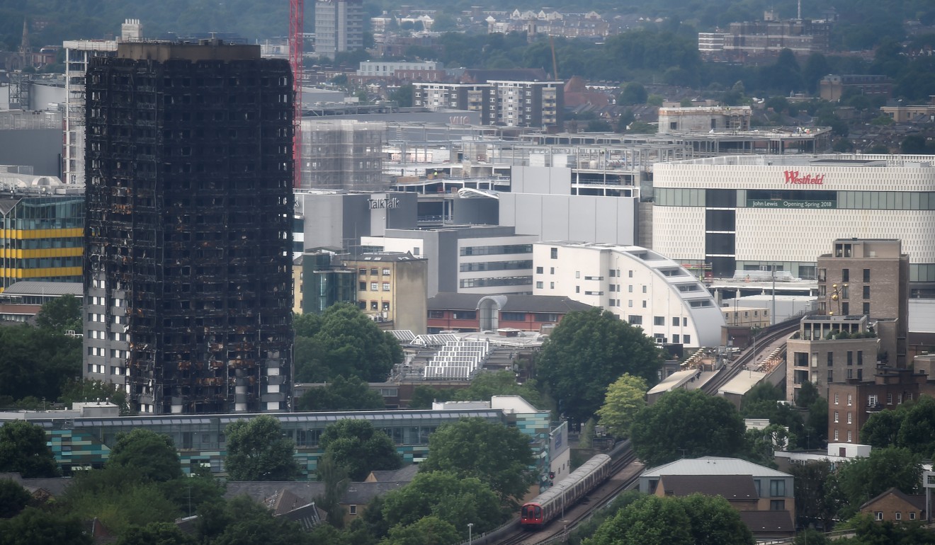 The burnt out remains of the Grenfell apartment tower are seen in North Kensington, London, Britain, on June 29, 2017. Photo: Reuters