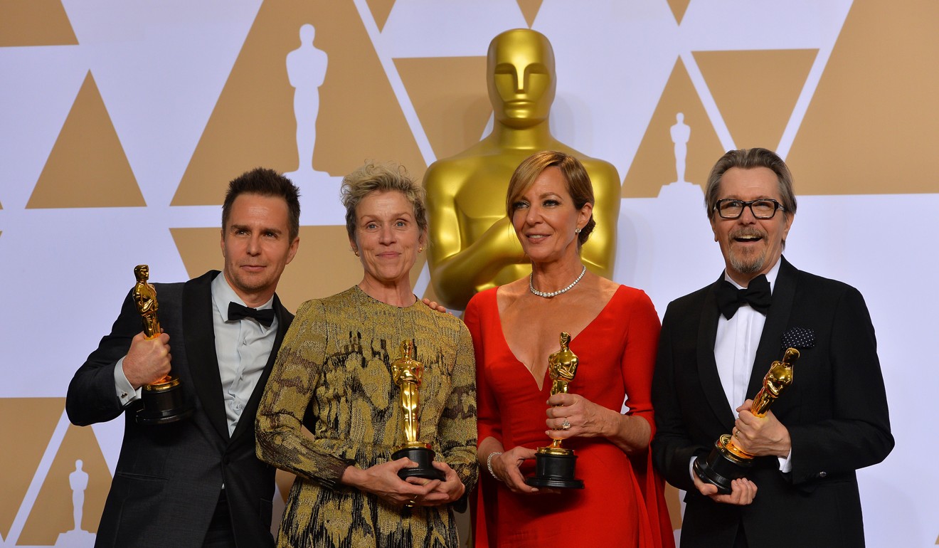 The winners of the four acting Oscars this year. “All the good, exciting stuff didn’t happen until the last 45 minutes” of the Oscars telecast, one critic observes. Photo: Scott Varley/TNS