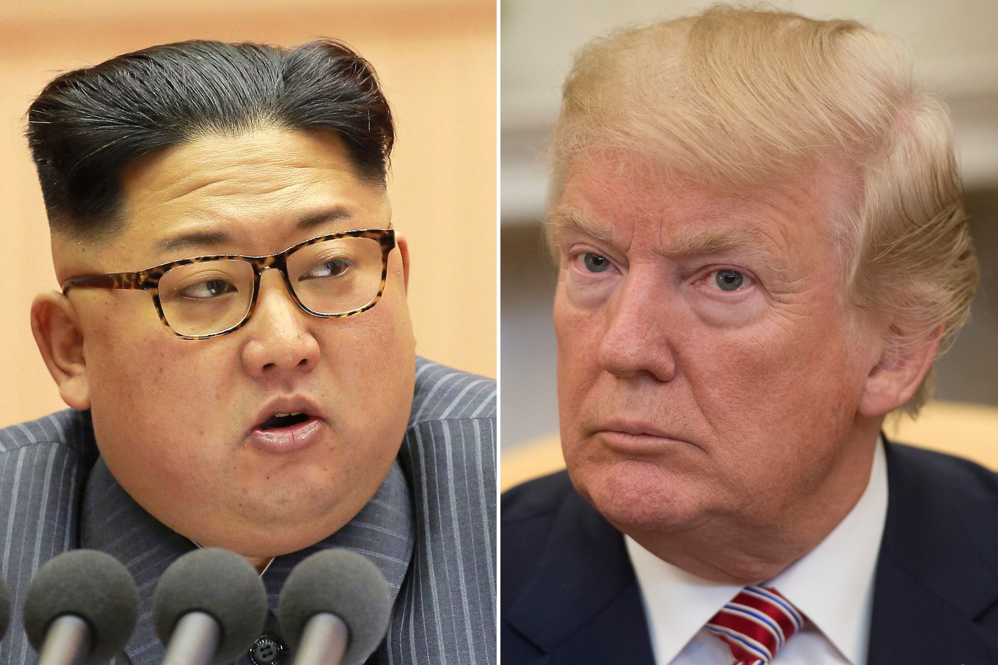North Korean leader Kim Jong-un and US President Donald Trump. Photo: AFP