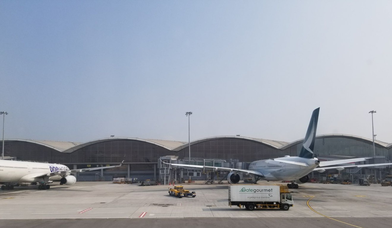 Blue skies were seen at about 9.45am on Friday as the fog cleared at Hong Kong International Airport. Photo: Handout