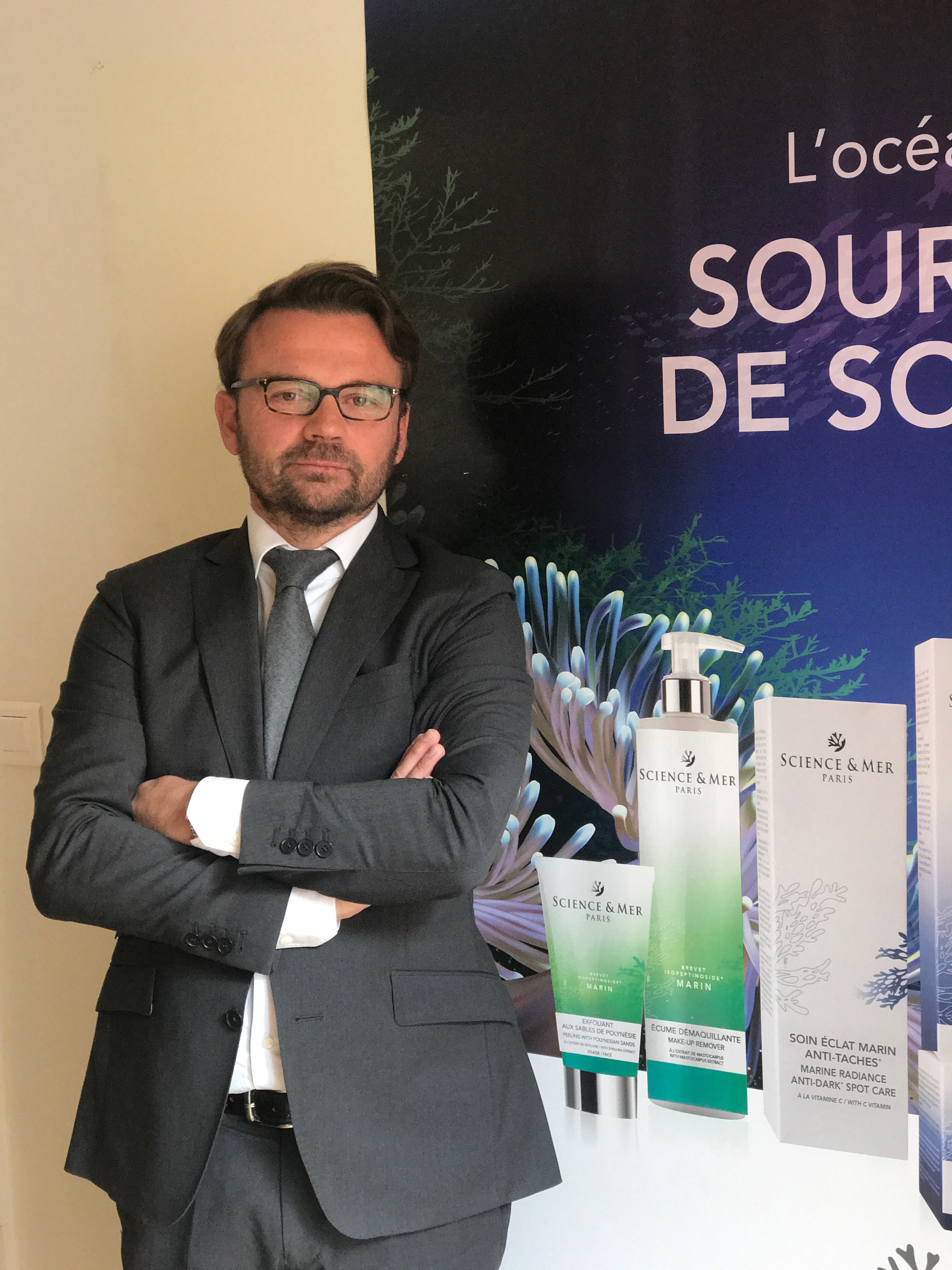 Arnaud Henry, president, CEO and new owner of Phycee Cosmetiques