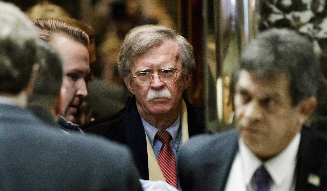John Bolton, former US ambassador to the United Nation, is seen at Trump Tower in New York on December 2, 2016. Photo: Bloomberg