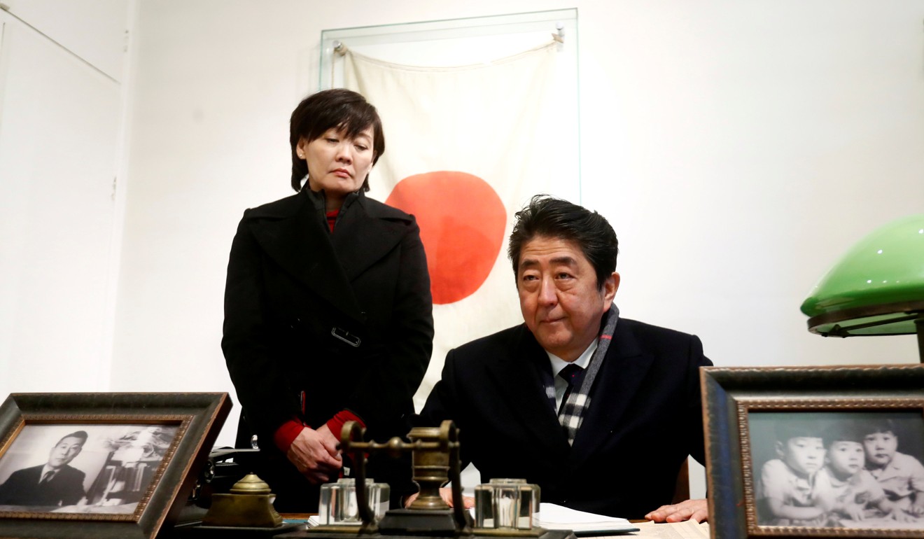 Japan’s Prime Minister Shinzo Abe and his wife Akie Abe. Photo: Reuters