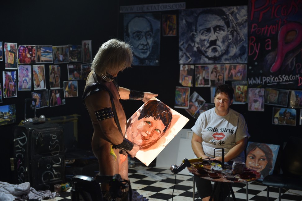 Pricasso in his studio. Photo: AFP