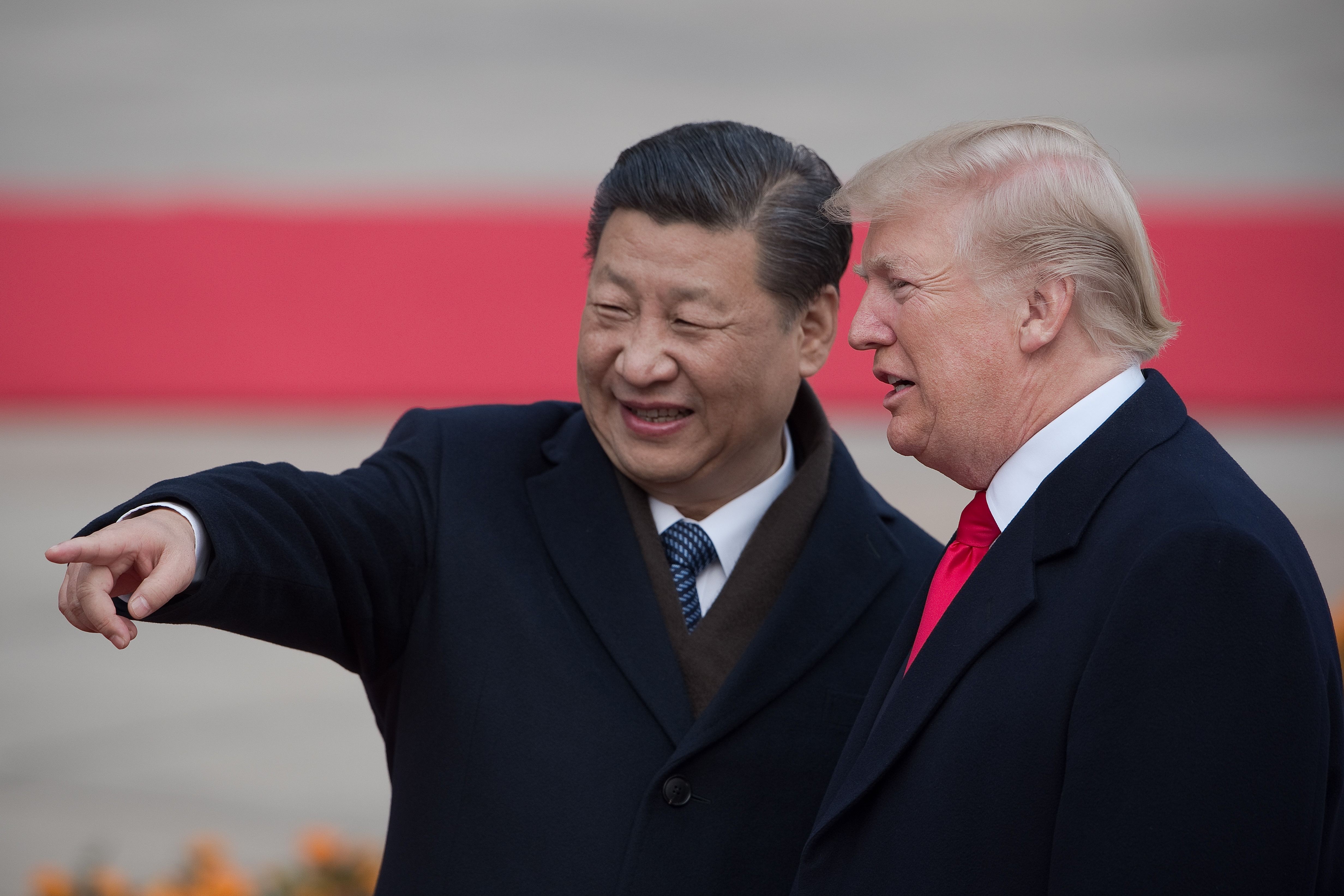 China's President Xi Jinping and US President Donald Trump attend a welcome ceremony in Beijing during Trump’s state visit last November. Photo: AFP