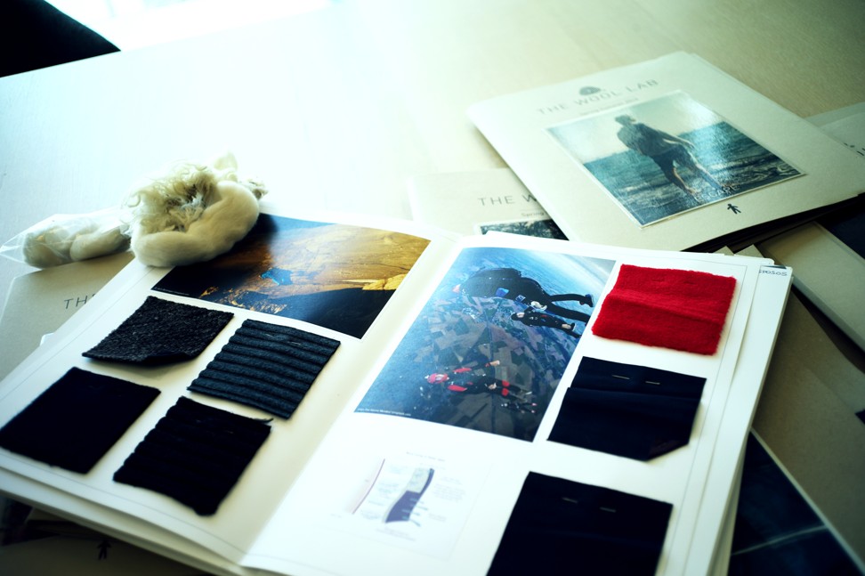 The ‘Wool Lab’ is the catalogue of the latest fabrics from The Woolmark Company.